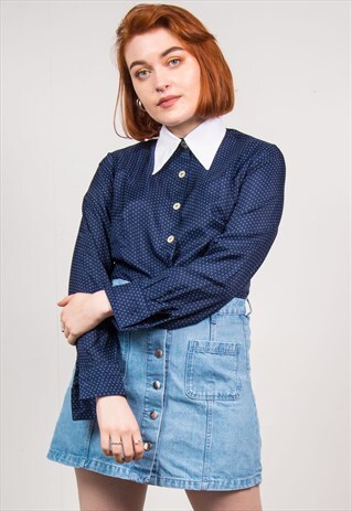VINTAGE 70'S SHIRT POLKA DOT