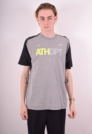 NIKE MENS VINTAGE T-SHIRT TOP LARGE GREY 90S