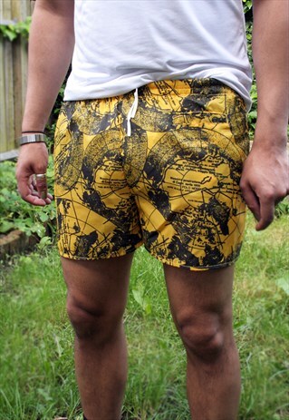VINTAGE ITALIAN YELLOW SWIM SHORTS