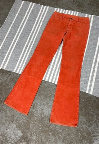 Levi's Flare Orange Corduroy Pants