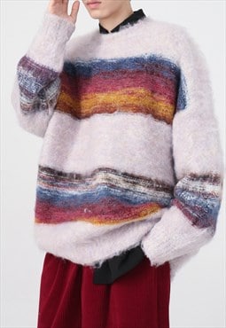 Men's color textured sweater A VOL.3