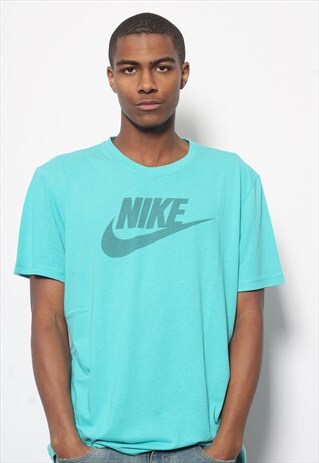 VINTAGE NIKE LOGO T-SHIRT BLUE