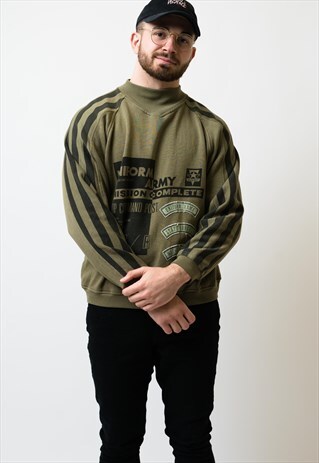 VINTAGE BUGLE BOY ARMY SWEATSHIRT