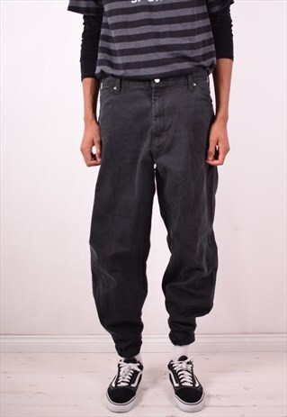 DICKIES MENS VINTAGE JEANS W38 L32 BLACK 90S