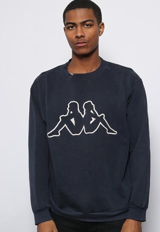 VINTAGE KAPPA LOGO SWEATSHIRT BLUE