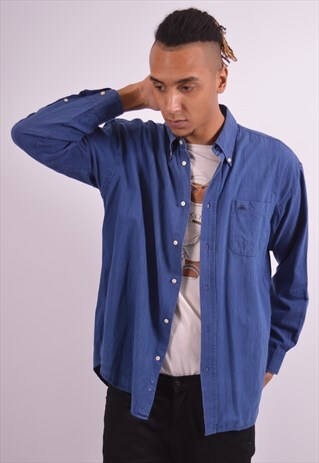 VINTAGE KAPPA DENIM SHIRT BLUE