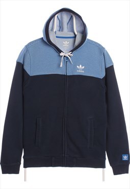Vintage Adidas - Blue Full Zip Hoodie - Small