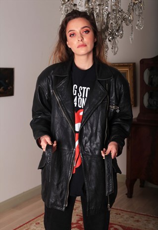 80'S VINTAGE LEATHER JACKET