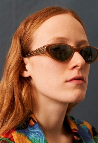 90S VINTAGE RARE GIVENCHY MONOGRAM CAT EYE SUNGLASSES
