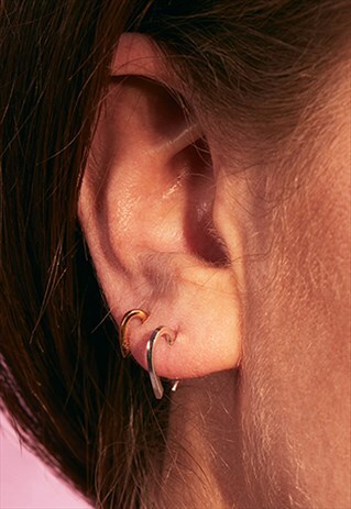 HEART HOOK EARRINGS - LARGE