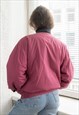 VINTAGE 80'S MAROON BOMBER JACKET