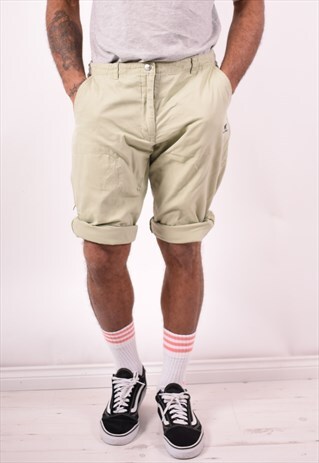 HELLY HANSEN MENS VINTAGE SHORTS W34 KHAKI 90S