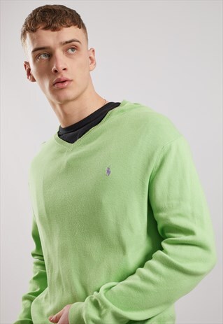 VINTAGE RALPH LAUREN V-NECK JUMPER