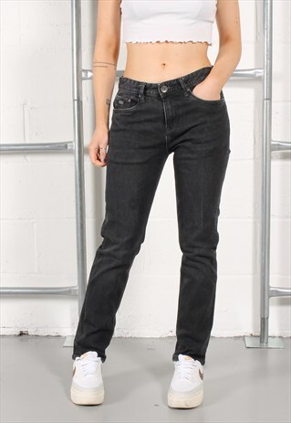 Vintage Diesel Denim Jeans in Washed Black Skinny Fit W30
