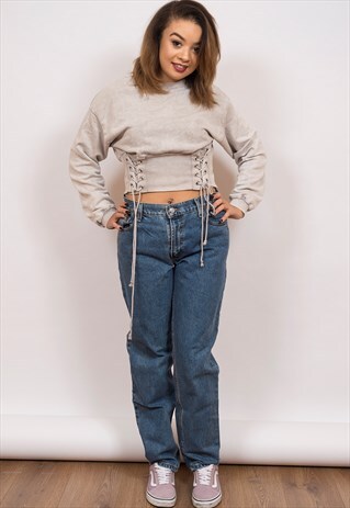 LEVIS 550 HIGH WAISTED DENIM JEANS