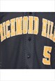 VINTAGE BUTTON FRONT BLACK & YELLOW RICHMOND HILL MESH JERSE