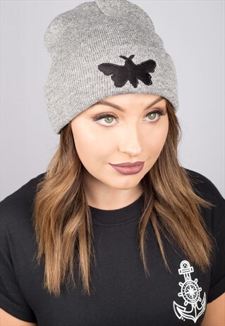 MOTH GREY BEANIE