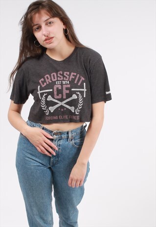 VINTAGE REEBOK CROPPED TSHIRT