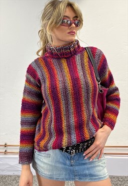 Vintage Colourful Jumper -M