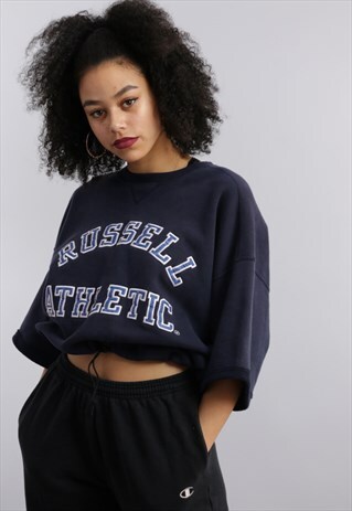 VINTAGE REWORKED CROPPED SWEATSHIRT Z658
