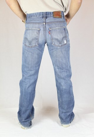MENS VINTAGE LEVIS JEANS 512 W30 L33 BOOTCUT BUTTON FLY 90S