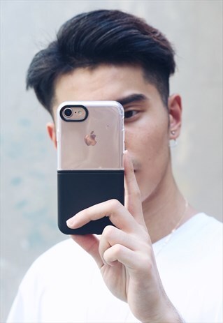 HALF-HALF PHONE CASE - BLACK