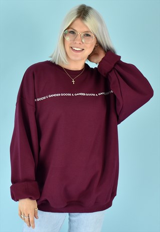 G&G UNISEX BURGUNDY INFINITY SWEAT