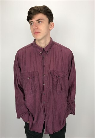 90S VINTAGE SILK FESTIVAL SHIRT