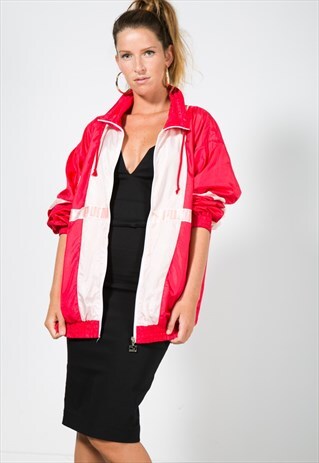 VINTAGE 80'S USA PUMA SHELL SPORT JACKET / S1437