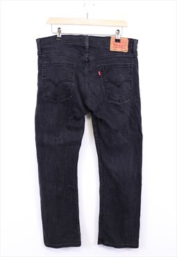 Vintage Levi's 514 Jeans Black Straight Fit Denim Retro