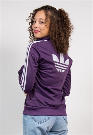 90'S PURPLE ADIDAS TRACKSUIT JACKET TOP
