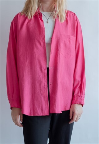 VINTAGE 80S MINIMAL SHIRT IN PURPLE