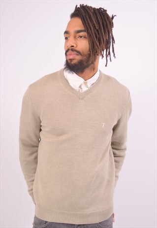 VINTAGE TRUSSARDI JUMPER SWEATER KHAKI