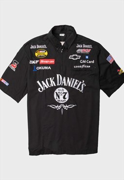 Authentic '90s Black Jack Daniels Racing Short Sleeve Top