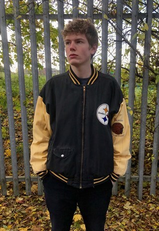 VINTAGE STARTER PITTSBURGH STEELERS NFL BOMBER JACKET