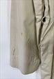 BEIGE AQUASCUTUM LONG COAT TRENCH MEDIUM