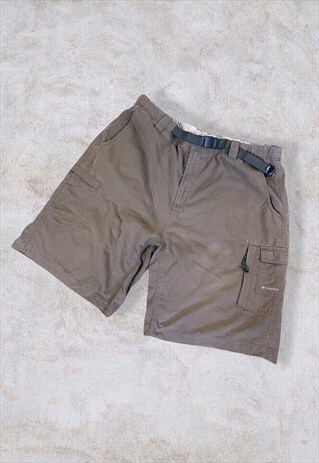 VINTAGE COLUMBIA SHORTS CARGO BROWN W36 LARGE