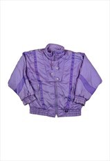 Vintage Ski Jacket 80s Style Purple Ladies Large