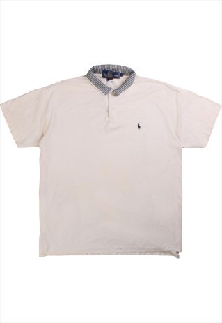 Vintage  Polo Ralph Lauren Polo Shirt Quarter Button Beige
