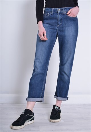 VINTAGE TOMMY HILFIGER STRAIGHT LEG JEANS BLUE