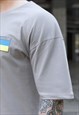 T-SHIRT OVERSIZE UKRAINE GRAY