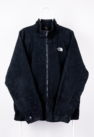 VINTAGE THE NORTH FACE FLEECE JACKET BLACK XL