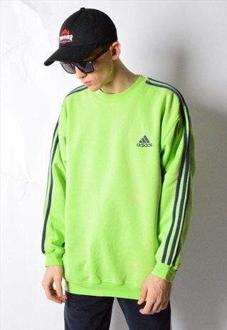 VINTAGE 90S SALAD GREEN ADIDAS SWEATSHIRT