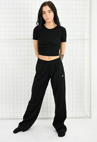 BLACK NIKE TRACKSUIT BOTTOMS