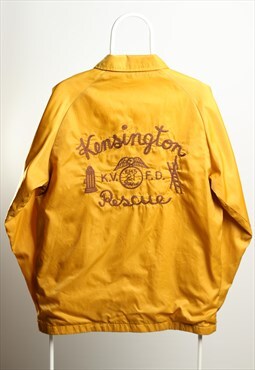 Vintage Jodd Windbreaker Embroidery Jacket Yellow