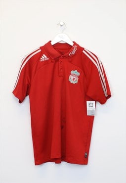 Vintage Adidas LFC shirt in red. Best fits M