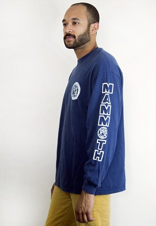 90S SURFER SKATER SKI MOUNTAIN LOGO LONG SLEEVE TEE LARGE