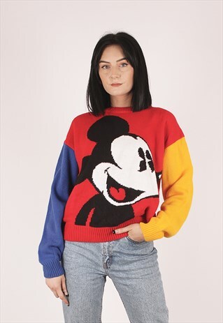 grey mickey mouse jumper