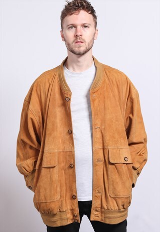 VINTAGE SUEDE BOMBER JACKET