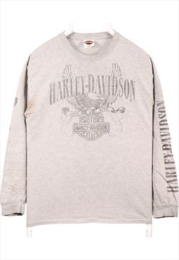Vintage 90's Harley Davidson T Shirt Long Sleeve Crewneck